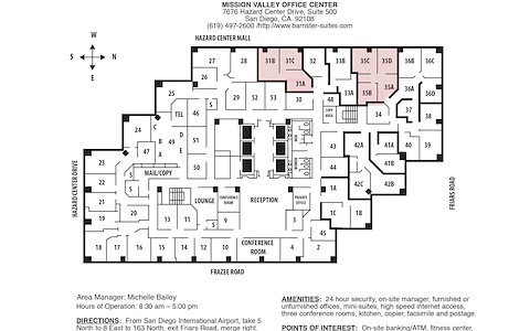 Mini Suites #'s 31A-C & 35A-D