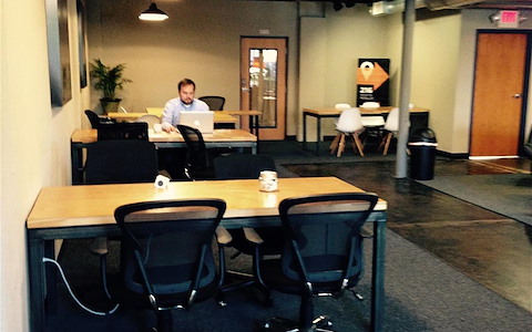Main floor coworking space