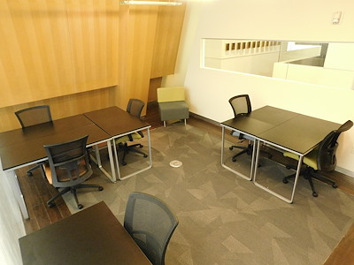 6 Person Office with Glass Wall