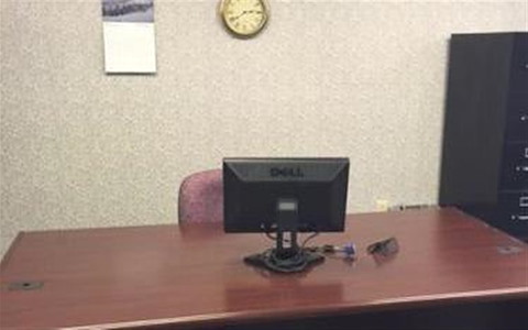 The Desk with the Purple Chair