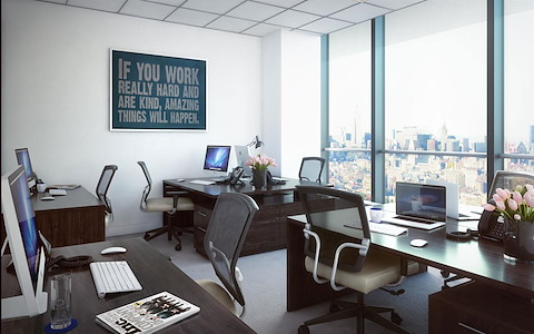 7 WTC - Three Windowed Office