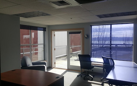 Huge Corner Office w/ Puget Sound Views!
