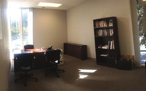 Office #1: Sunny, large office