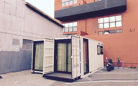 Private Team Office in Cargo Containers