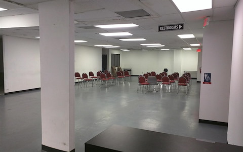 Large space w/ kitchen, open floor plan