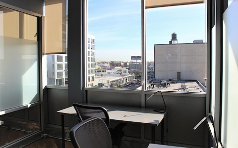 Window Office for 5 with Rooftop Access