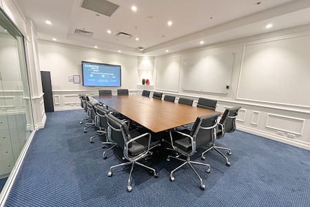 Christie Spaces Spring Street - 14 Person Boardroom with Zoom TV